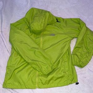 Green North Face Rainjacket